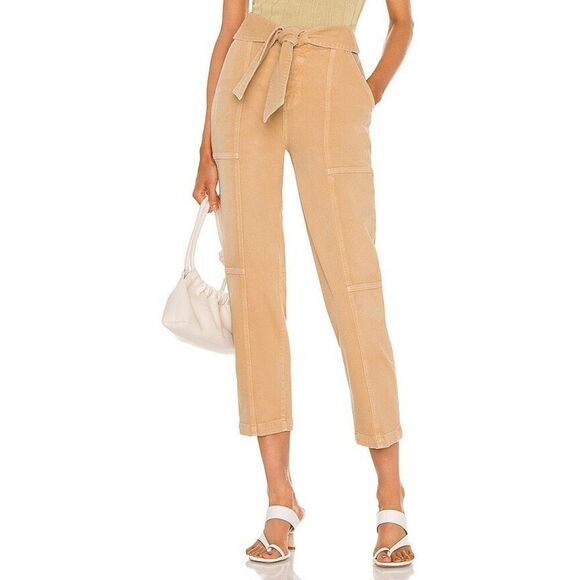 JONATHAN SIMKHAI Henley Tie Waist Pants in Tan Size 28 - Picture 1 of 10